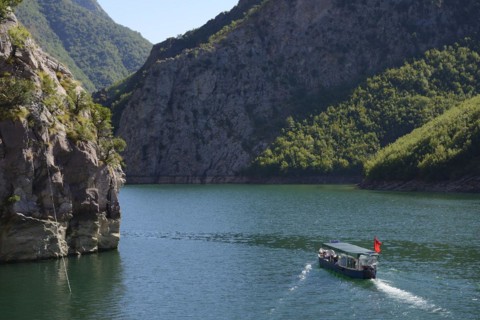 Passenger ferry to Fierza on Koman Reservoir