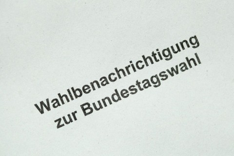 Election notification for the Bundestag election