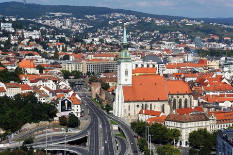 City view with St Martins Cathedral