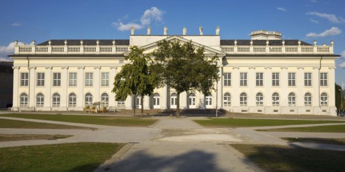 Fridericianum with an oak tree planted by Beuys to accompany his sculpture Stadtverwaldung statt Stadtverwaltung