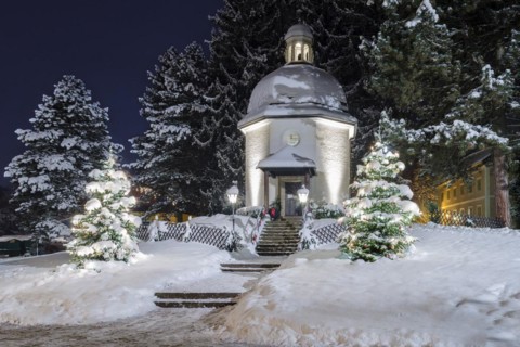Silent Night Chapel in winter