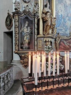 Interior of the monastery church of Banz