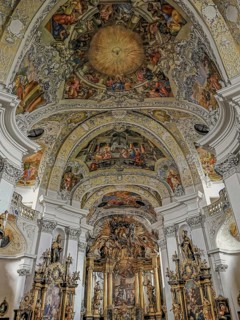 Interior of the monastery church of Banz