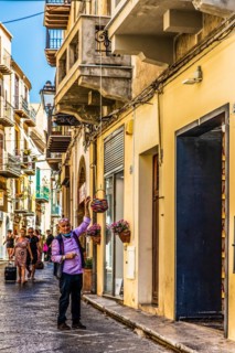 Cefalu with picturesque old town