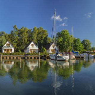 Port of Rankwitz in Lieper Winkel on the Peenestrom