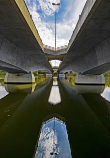 Bridge of the B 54 over the Aasee