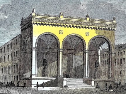 The Feldherrnhalle building in Munich