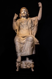 Colossal statue of Zeus on the throne of Solunt from the 2nd century BC