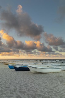 Fishing boats on the beach of Bansin