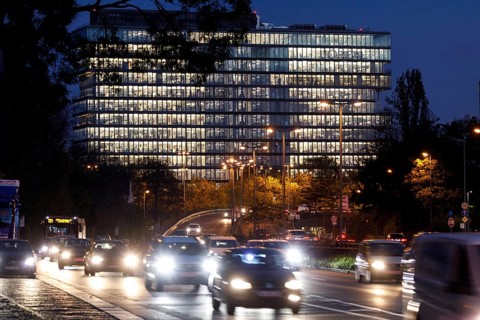 Rush hour traffic at closing time