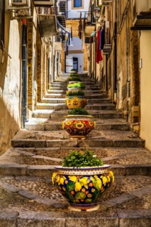 Cefalu with picturesque old town