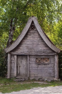 Wooden hut