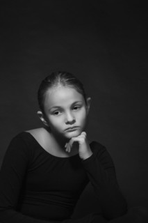 Girl with sad expression
