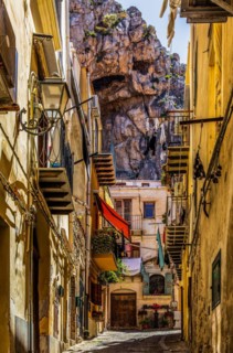 Cefalu with picturesque old town