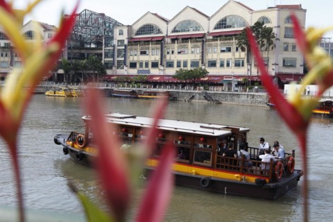 Bumboat at Clarke Quay