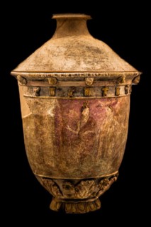 Splendid and characteristic Hellenistic polychrome terracotta production from Centuripe