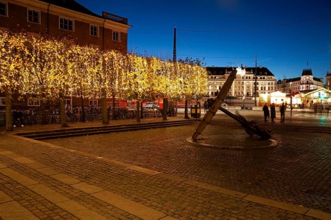 Restaurant in christmas time