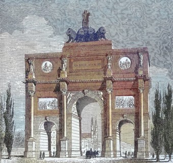 The Siegestor gate in Munich
