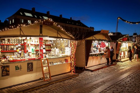 Restaurant in christmas time