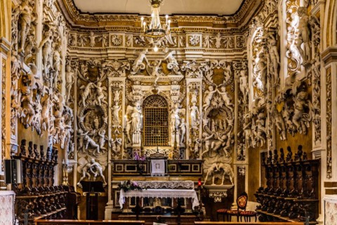 Baroque chapel in the fortified castle