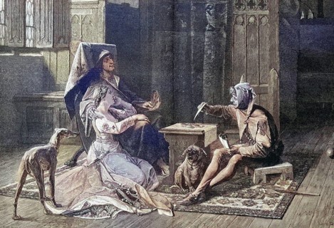 King Charles VI of France. Amusement by a court jester