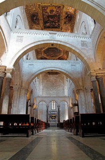 Interior view of the church