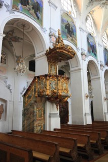 Interior view of the monastery church