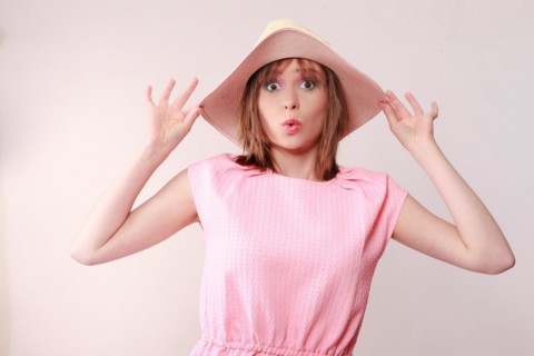 Woman with hat
