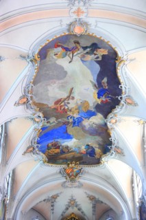Interior view of the monastery church