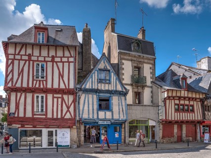 Half-timbered houses in the Rue de la Fontaine in the old town