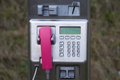 A public telephone
