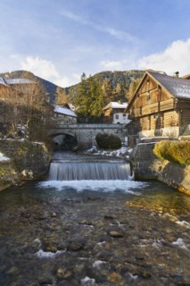 Houses and meat bridge in Mauterndorf