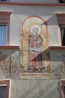 Mural of the Saint Abbess Sancta Hildegardis Hildegard von Bingen 1089-1179