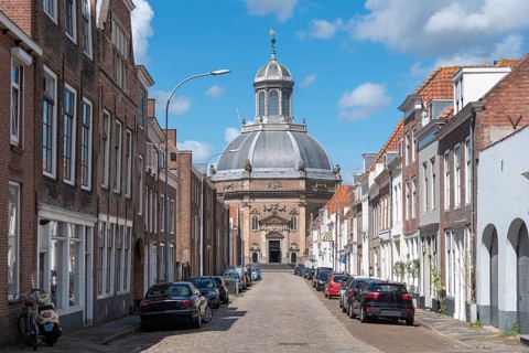 View through the Breestraat to the Oostkerk