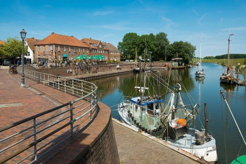 Old harbour with warehouses