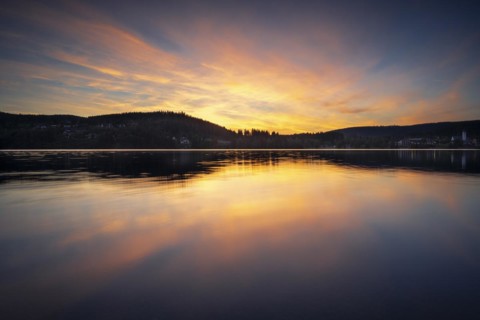 Lake Titisee at sunset