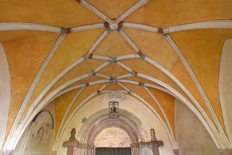 Ceiling vault in the vestibule of the monastery church
