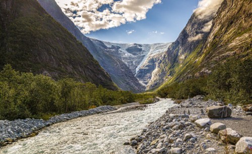 The Kjenndalsbreen Glacier in Stryn Municipality