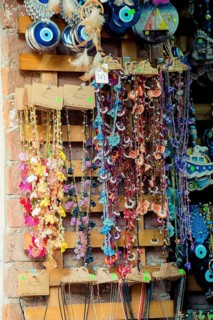 Turkish colorful needle work embroidery flowers as background