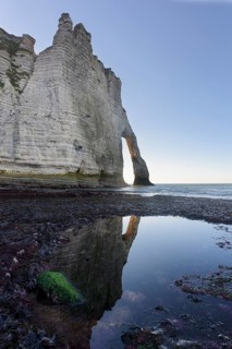 Chalk cliffs Falaise d'Aval and Porte d'Aval