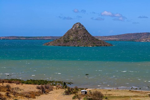 Volcanic cone in the bay of Diego Suarez