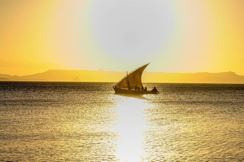 Fishing boat in the harbour of Diego Suarez