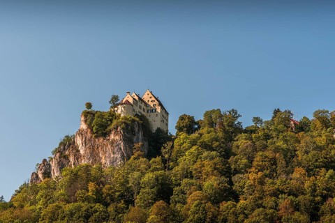 Werenwag Castle in the Upper Danube nature park Park