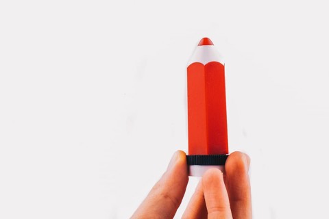 Color pencil as back to school theme education item in view
