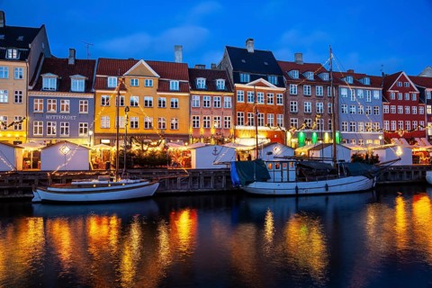 Nyhavn Canal at sunset