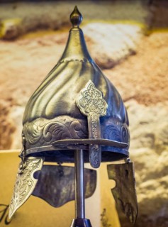 Decorative metal Helmets Of Warriors Of Turkish Ottoman empire
