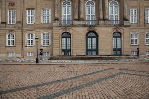 Guard at Amalienborg palace