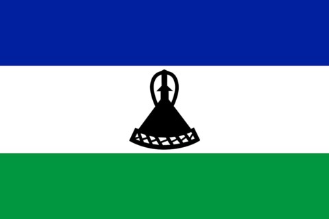 National flag of Lesotho
