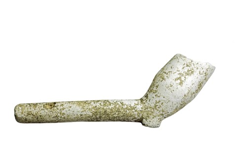 Fragment of 17th century clay tobacco pipe