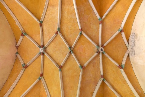 Ceiling vault in the vestibule of the monastery church